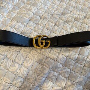 Gucci Marmont Wide Leather Belt